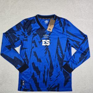 Umbro El Salvador Long Sleeve Home Soccer Jersey 23/24 Mens Medium La Selecta M